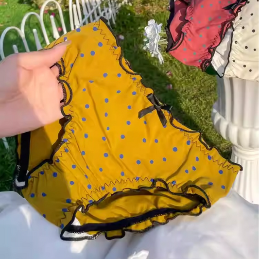 QS Retro Polka Dot Cotton Briefs (4 Packs)