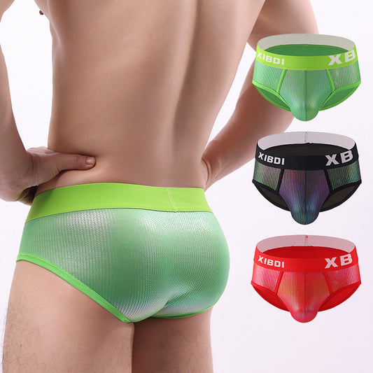Reflective trendy sports briefs