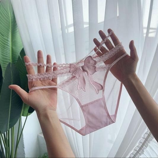 QS Lace Bow Briefs (4 Packs)