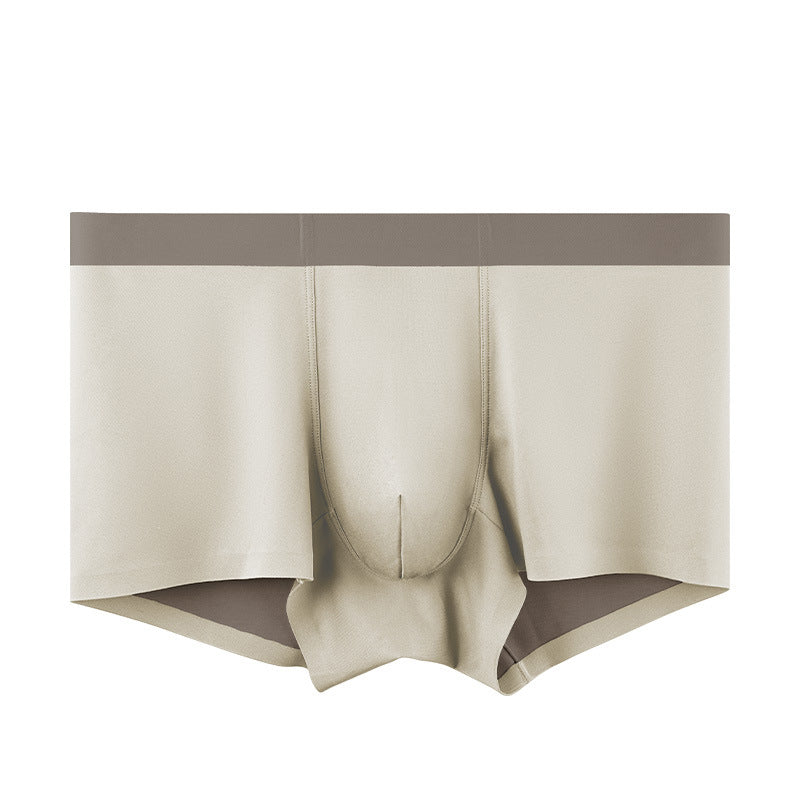 Double-sided silk seamless high-end boxers