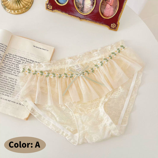 QS Ruffled Daisy Lace Panties (4 Packs)