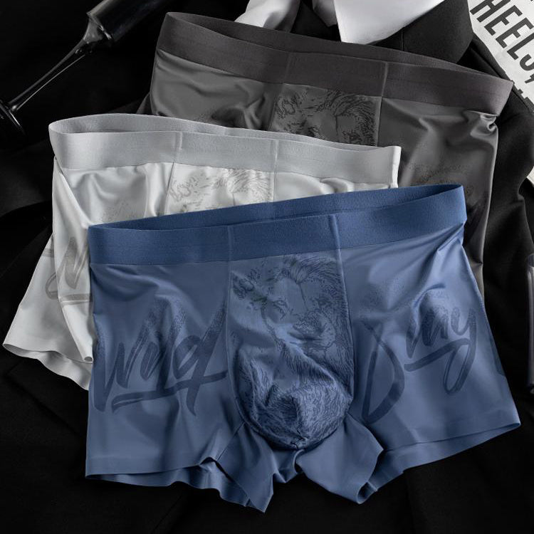 Lion Big Pouch Breathable Boxer Briefs