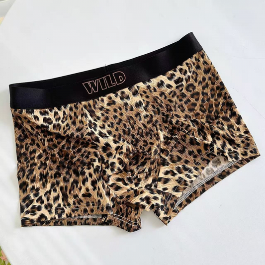 SZ Men's Leopard Print Boxer Brief