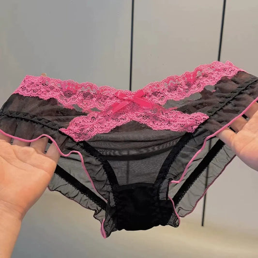 QS Sweet Lace Cross Bow Briefs (4 Packs)