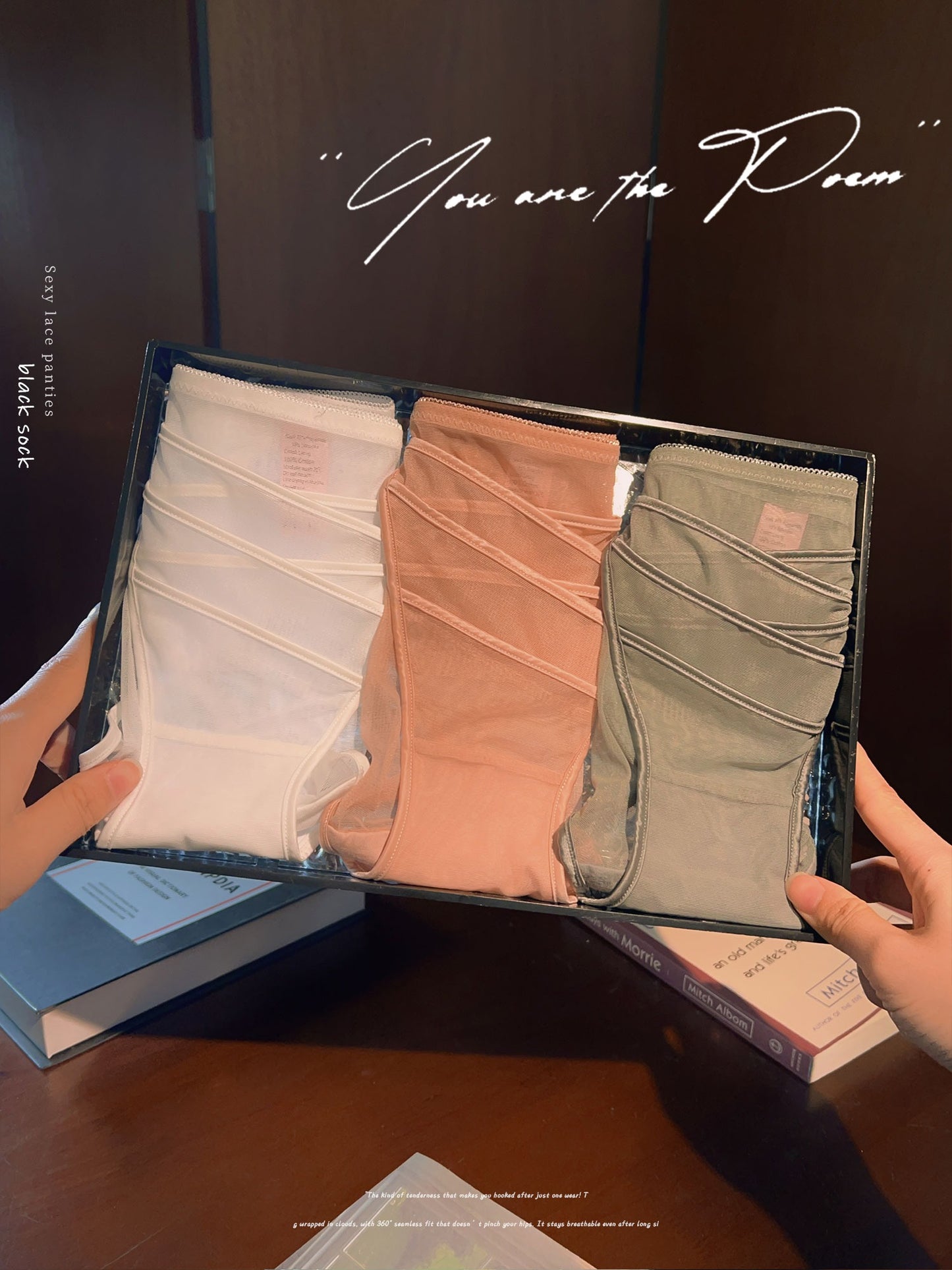 QS Line Lace Low-rise Briefs (4 Packs)