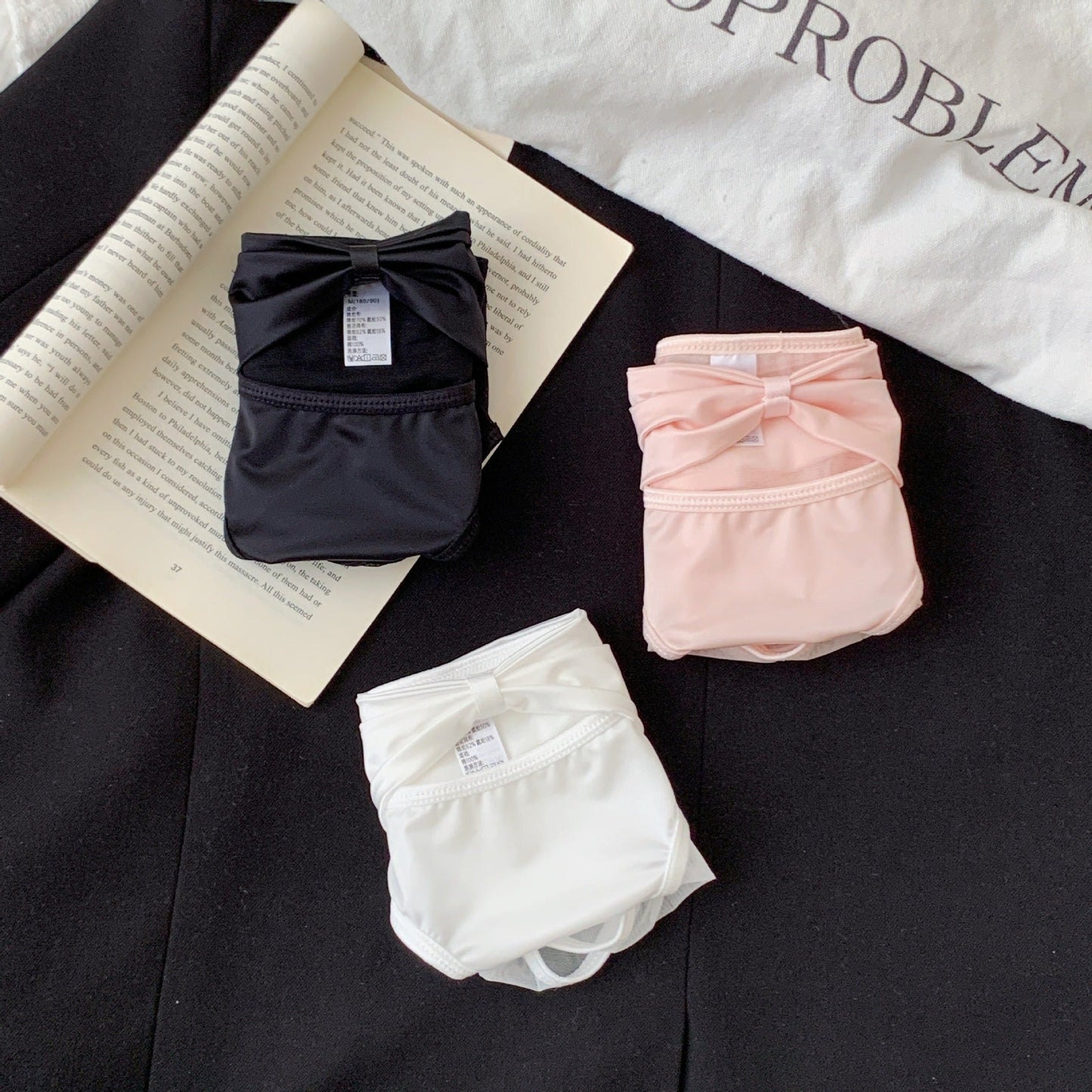 QS Bow Silk Panties (3 Packs)