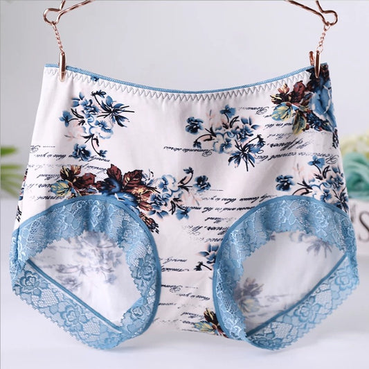 QS Luxury Printed Lace Panties (4 Packs)