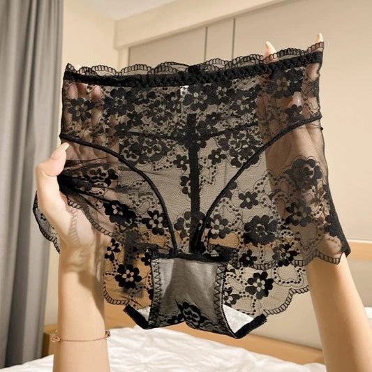 QC High-waisted Lace Panties for Women