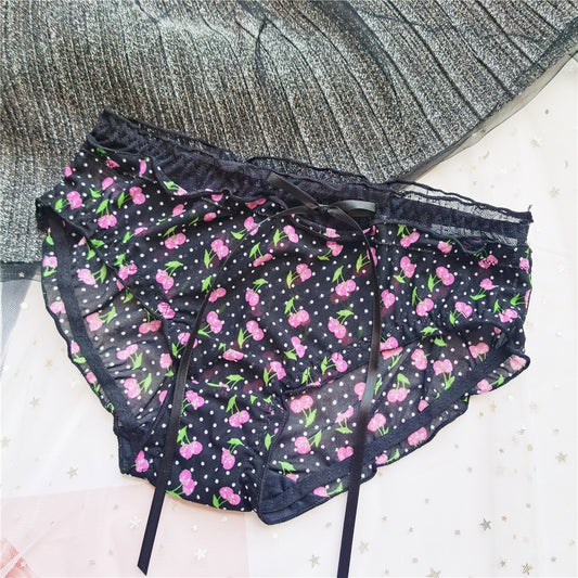 QS Sweet Chiffon Bow Briefs (4 Packs)