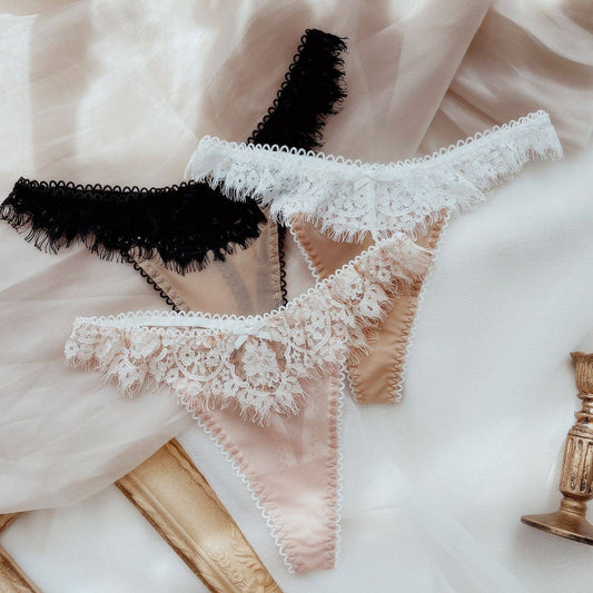 QS Lace Seductive Thong (4 Packs)