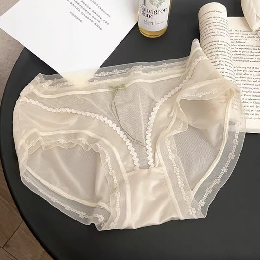 QS French Lace Satin Panties (4 Packs)