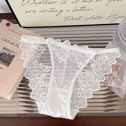 QS High-slit Sexy Lace Briefs (4 Packs)