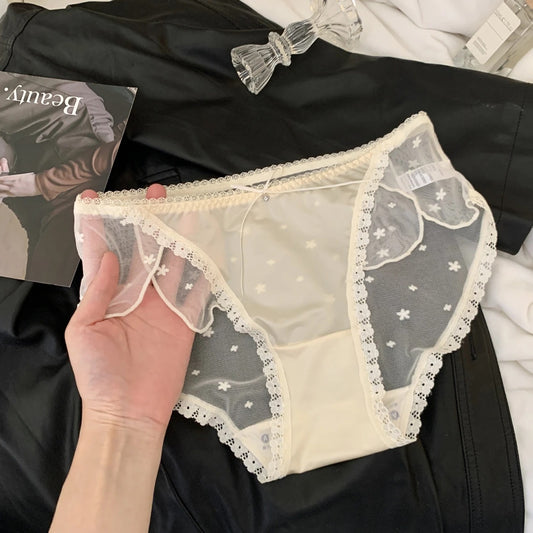 QS Satin Star Lace Panties (4 Packs)