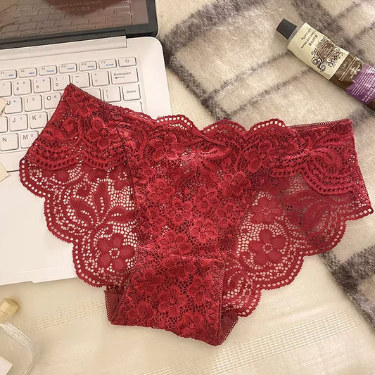 QS Lace Cutout Sexy Briefs (4 Packs)