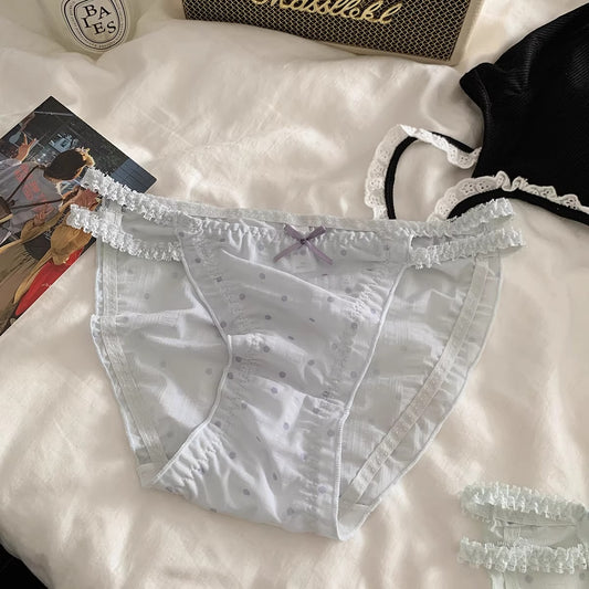 QS Thin-strapped Polka Dot Briefs (4 Packs)