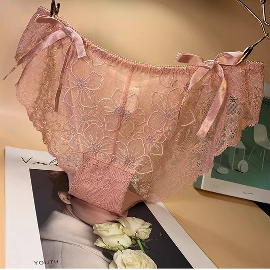 QS Sexy Lace Embroidered Panties (4 Packs)