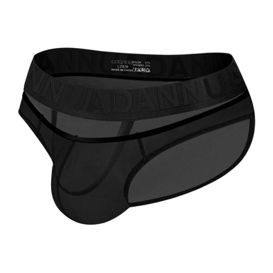 QS Transparent Mesh Openwork Suspender Briefs