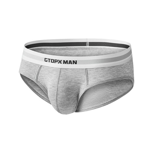 QS Ribbed Large Pouch Sports Breathable Briefs