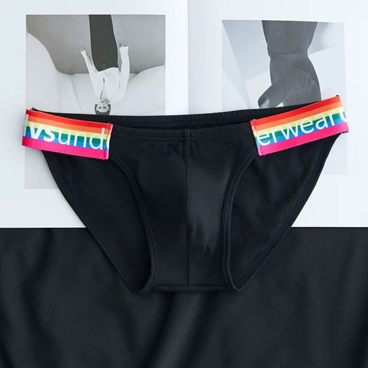 QS Pure Cotton Rainbow Belt Sexy Briefs