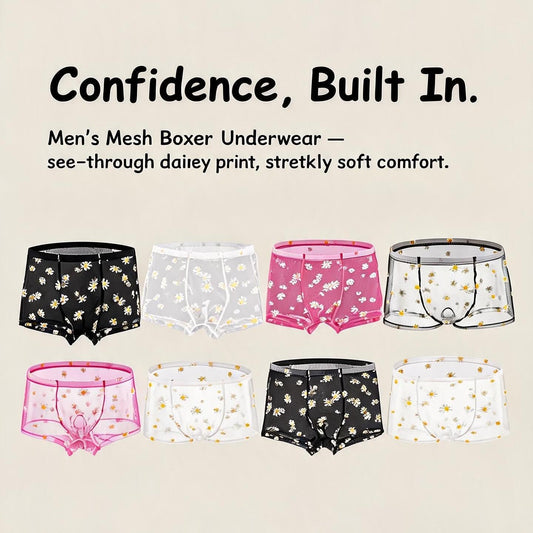ZD Sheer Daisy Boxer Briefs
