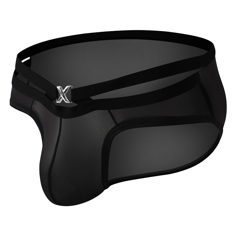 Dual Waistband Buckle Low-Rise Briefs