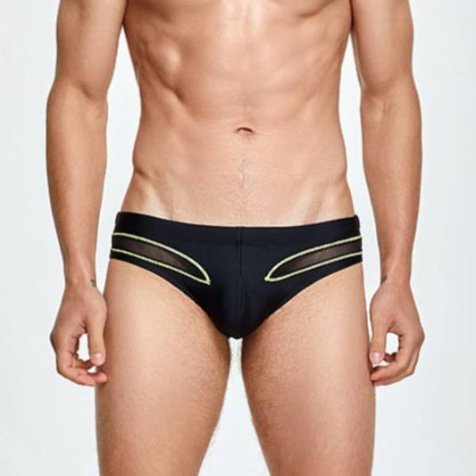 QS Sexy Cutout Transparent Beach Briefs
