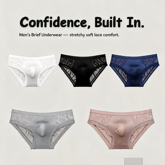 ZD Textured Lace See-Thru Briefs