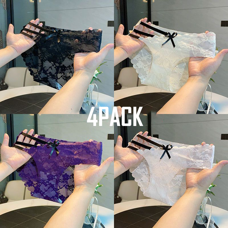 QC Lace Bow Girl's Briefs