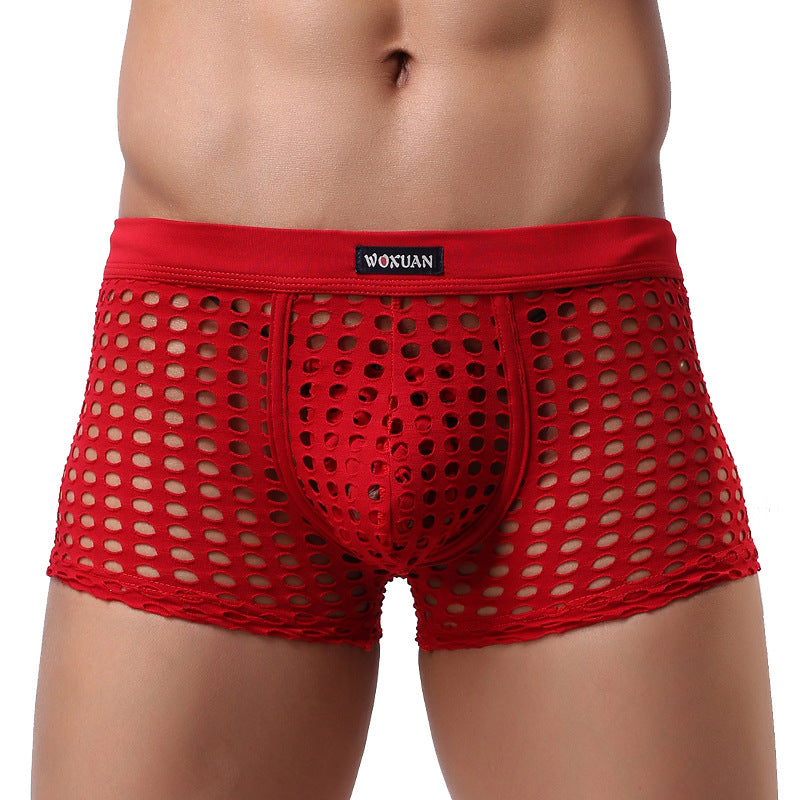 Candy-colored mesh boxer briefs