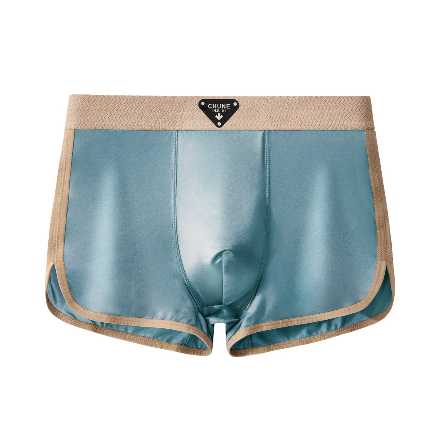 Braided belt Silky satin sports boxers