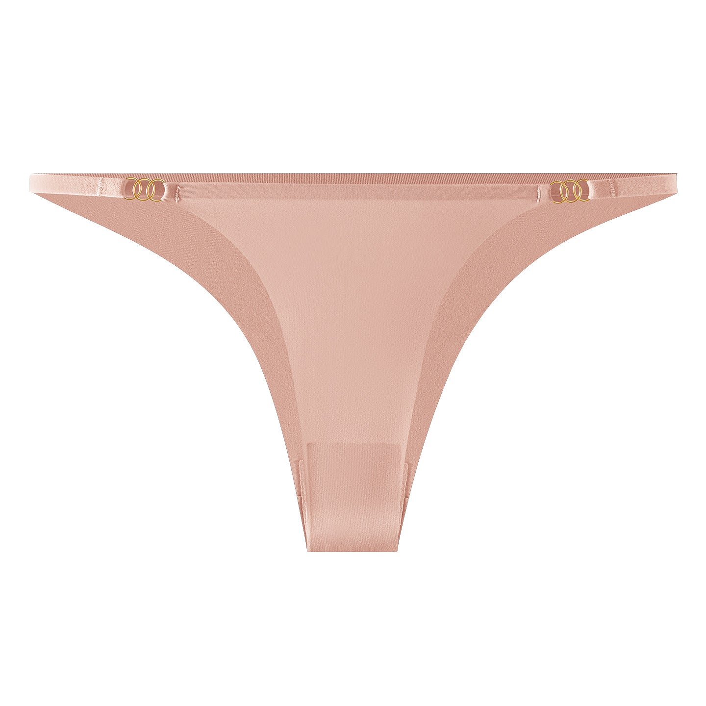 Metal Ring Thin Strap Minimal Low-Rise Thong