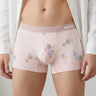 Watercolor Floral All-Print Seamless Ice-Silk Boxer Briefs