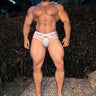 Cross-waist belt sexy transparent brief