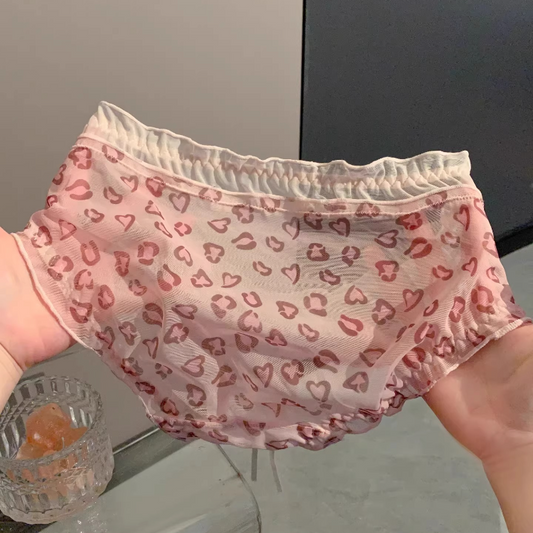 QS Sexy Printed Lace Briefs (4 Packs)