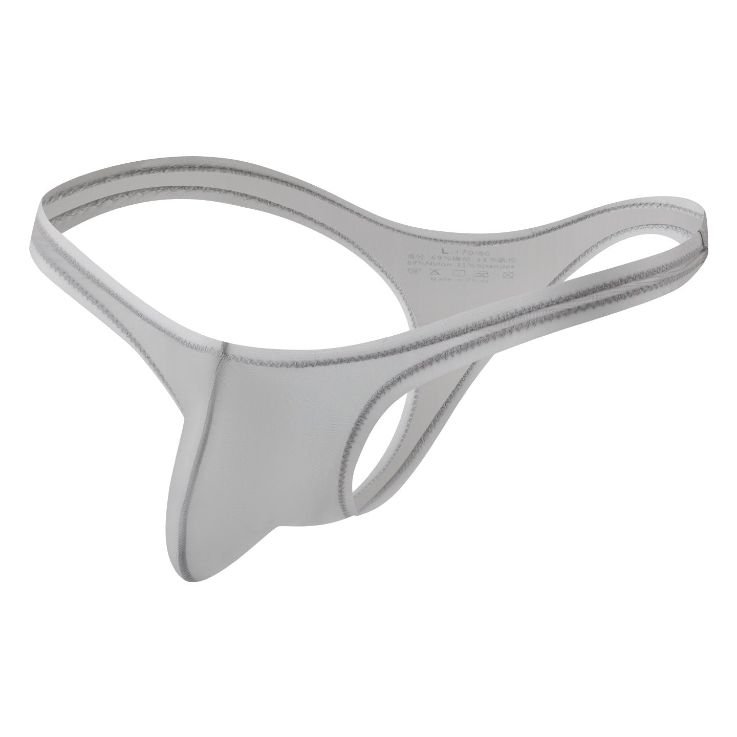 ZD  Ultra-Thin Sheer T-Back Thong