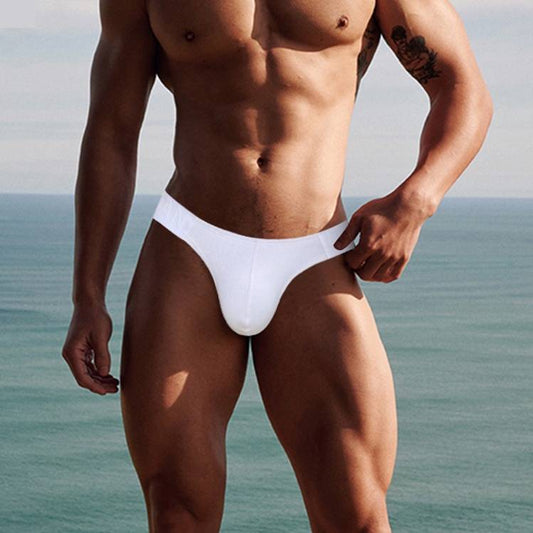QS Sexy Ribbed Cotton Breathable Briefs