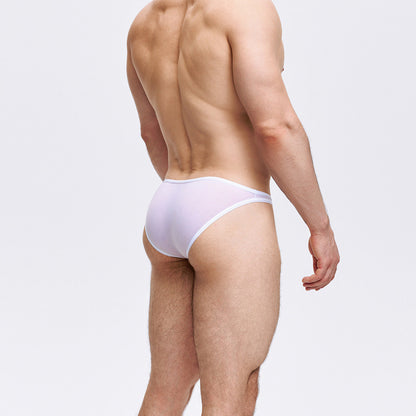 Sheer edge-sealed sexy briefs