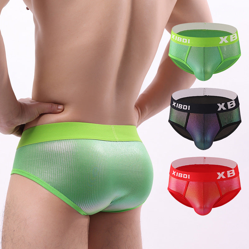 Reflective trendy sports briefs