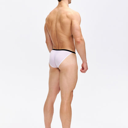 Simple multi-colored semi-transparent high-slit sexy underwear