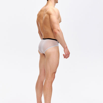 Dual Waistband Buckle Low-Rise Briefs