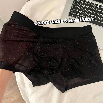 QS Starry Sky Ultra-Thin Transparent Boxer Briefs