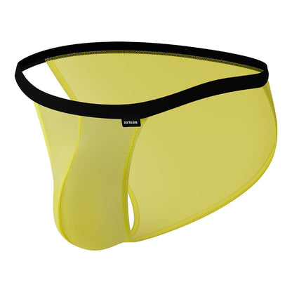 Simple multi-colored semi-transparent high-slit sexy underwear