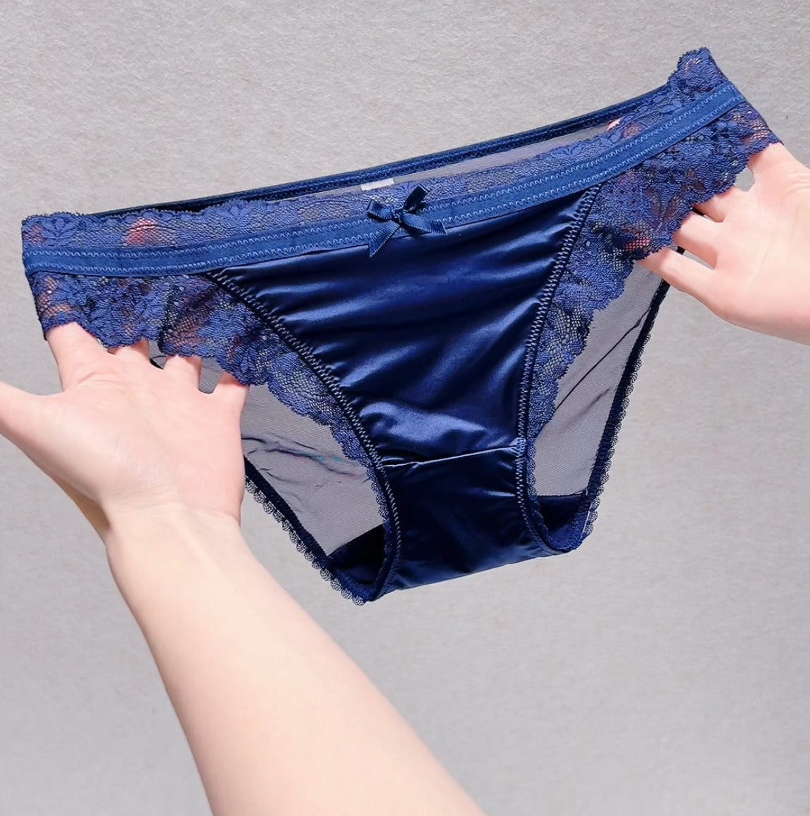 QS Luxury Satin Lace Trim Panties