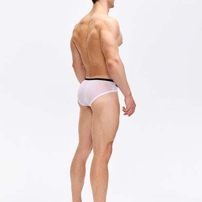 Dual Waistband Buckle Low-Rise Briefs