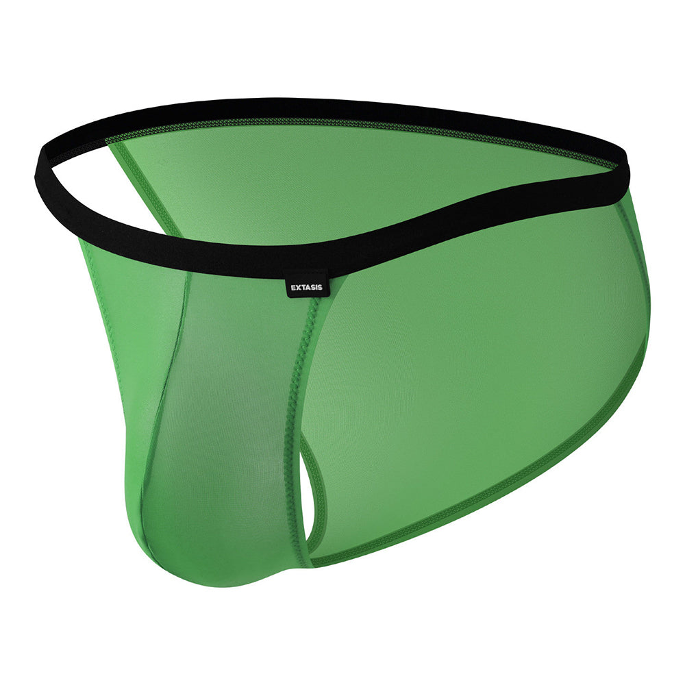 Simple multi-colored semi-transparent high-slit sexy underwear