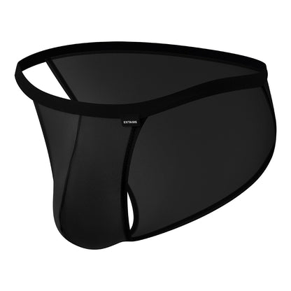 Simple multi-colored semi-transparent high-slit sexy underwear