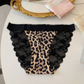 Lace Trim Satin Mid-Rise Briefs