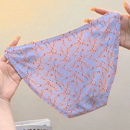 Thin String Waistband Ice-Silk Low-Rise Briefs
