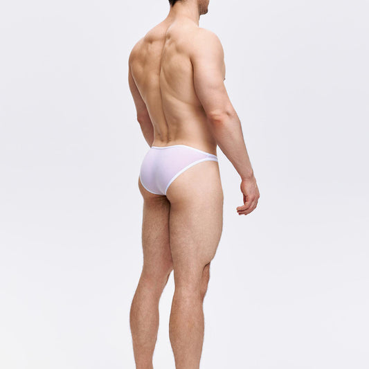 Sheer edge-sealed sexy briefs