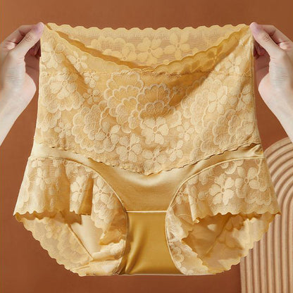 High-Waist Lace Jacquard Shaping Boyshorts